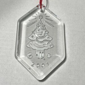 Waterford Crystal Ornament The Songs Of Christmas 2001 O' CHRISTMAS TREE 6th Ed